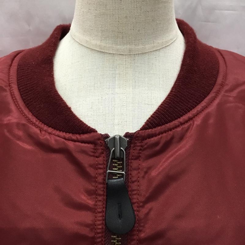 マウジー MOUSSY ジャケット、上着 ジャンパー、ブルゾン 010AAH30-5690 OVERSIZED BOMBER JACKET MA-1 FREE 無地 えんじ / ワインレッド / レディース USED 古着 中古 10107319