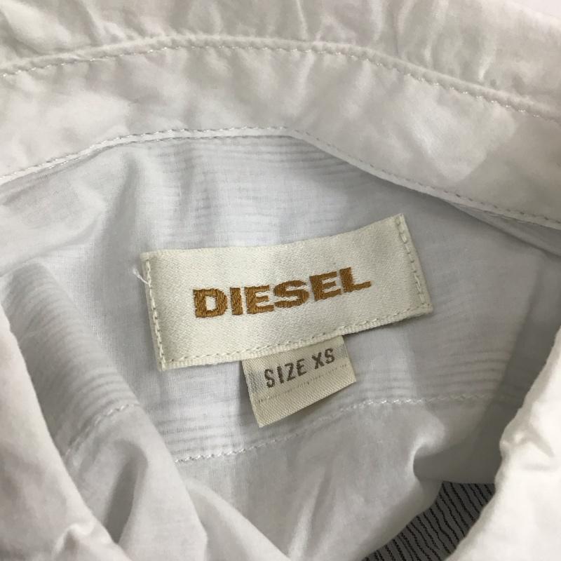 ディーゼル DIESEL シャツ、ブラウス 長袖 XS 無地 白 / ホワイト / X 灰 / グレー / レディース USED 古着 中古 10109423