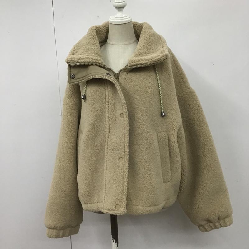 ザラ ZARA ジャケット、上着 ジャケット、ブレザー 4341 224 707 ボア L 無地 ベージュ / ベージュ / レディース USED 古着 中古 10107146