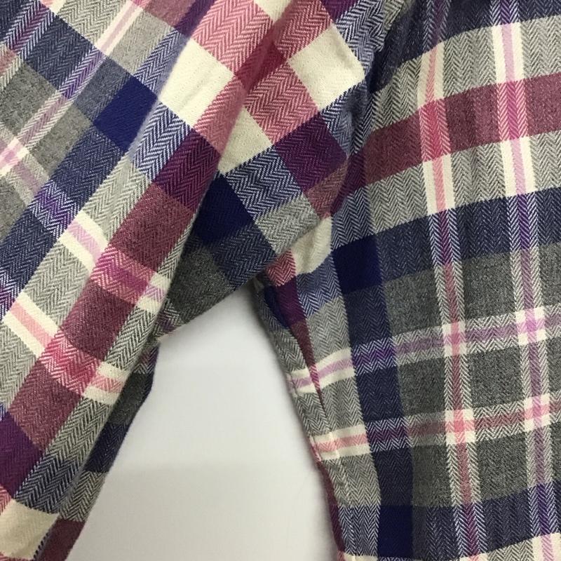 バーバリーブラックレーベル BURBERRY BLACK LABEL シャツ、ブラウス 長袖 D1M12-611-05 チェック 2 ワンポイント マルチカラー / マルチカラー / メンズ USED 古着 中古 10139609