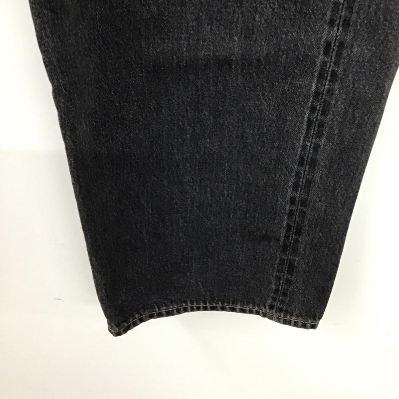 クーティープロダクションズ COOTIE PRODUCTIONS パンツ デニム、ジーンズ ワイド バギージーンズ デニムパンツ XL 無地 黒 / ブラック /  メンズ USED 古着 中古 10121299