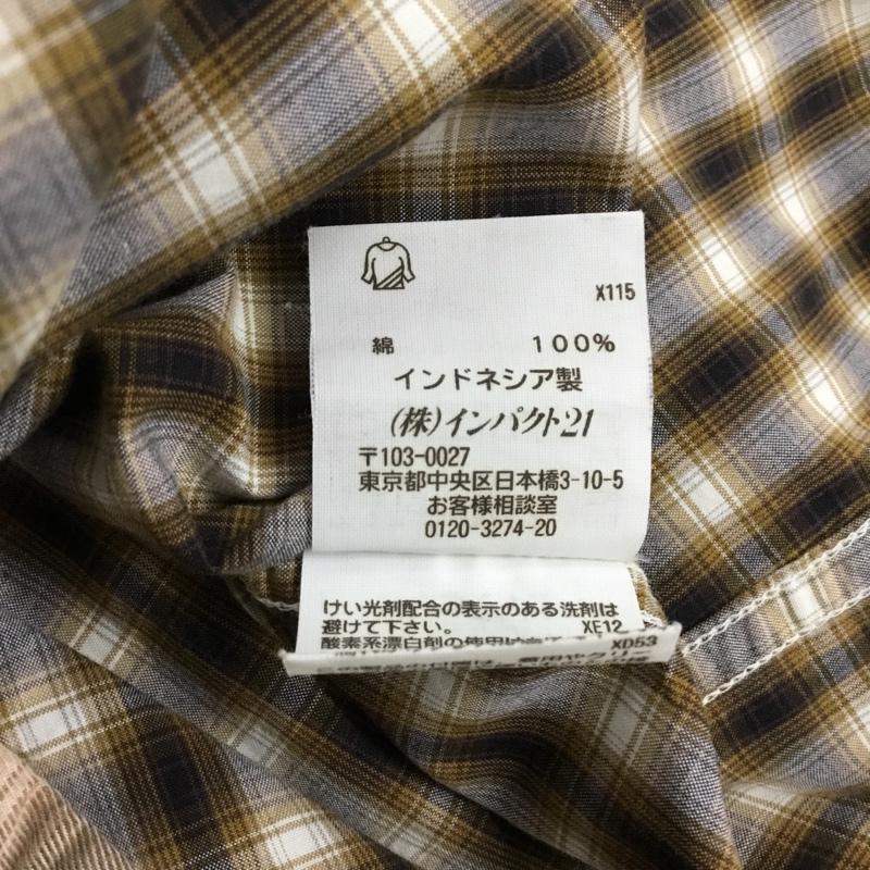 ポロジーンズカンパニー POLO JEANS COMPANY シャツ、ブラウス 長袖 長袖シャツ カラーシャツ ポケットシャツ 長袖カットソー チェックシャツ L チェック マルチカラー / マルチカラー /  メンズ USED 古着 中古 10109470