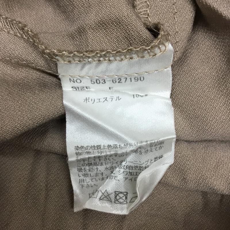 レイカズン Ray Cassin ワンピース ロングスカート 半袖ロングワンピース フレアスカート 切り替えワンピース FREE 無地 茶 / ブラウン / レディース USED 古着 中古 10115809