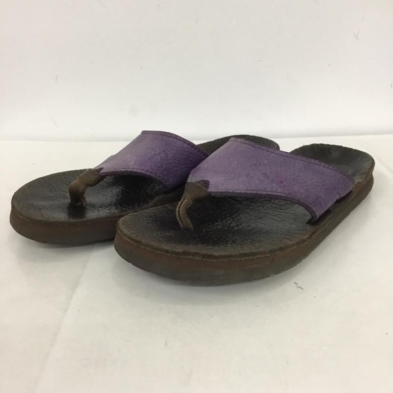 サンダルマン THE SANDALMAN サンダル サンダル サンダルマン トングサンダル 無地 茶 / ブラウン / X 紫 / パープル / メンズ USED 古着 中古 10138036