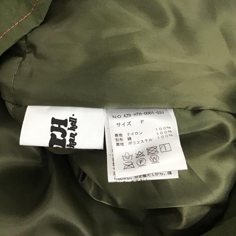 ホッターザンヘル HTH ジャケット、上着 ジャンパー、ブルゾン AZR-HTH-0001-031 ジップアップジャケット アウター カジュアルジャケット FREE ロゴ、文字 カーキ / カーキ / レディース USED 古着 中古 10110255