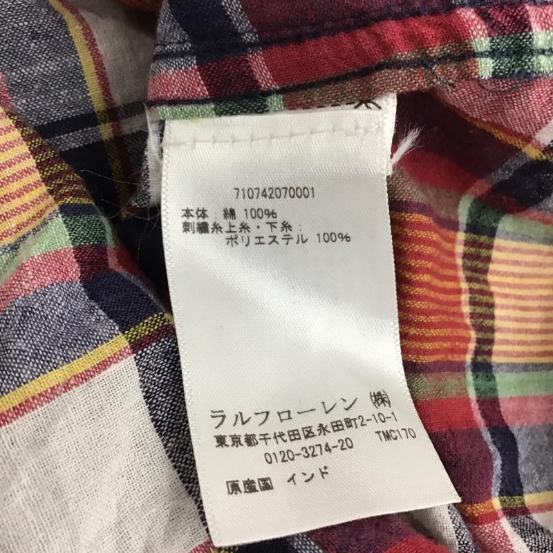 ラルフローレン RALPHLAUREN シャツ、ブラウス 長袖 長袖シャツ チェックシャツ カラーシャツ ボタンダウンシャツ マドラス M チェック マルチカラー / マルチカラー / メンズ USED 古着 中古 10132701