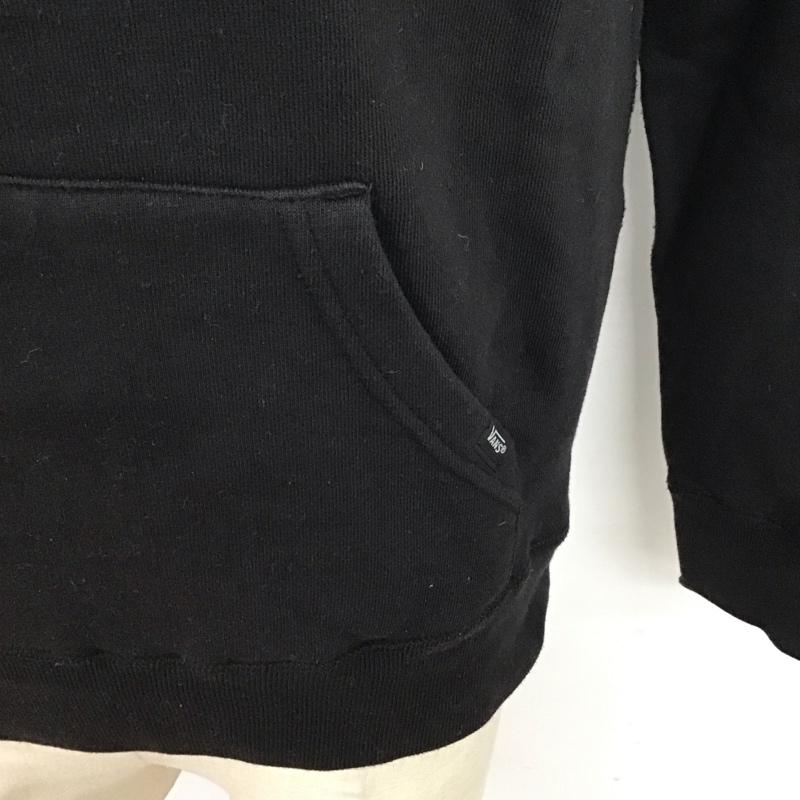 バンズ VANS パーカー 長袖 長袖パーカー プルオーバーパーカー スウェット M ロゴ、文字 黒 / ブラック /  メンズ USED 古着 中古 10125296