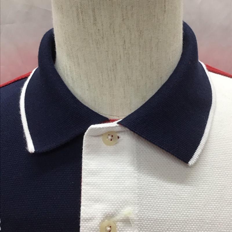 エディーバウアー Eddie Bauer ポロシャツ 半袖 半袖ポロシャツ カラーシャツ 半袖カットソー S ロゴ、文字 白 / ホワイト / X 赤 / レッド / X 紺 / ネイビー /  メンズ USED 古着 中古 10111683