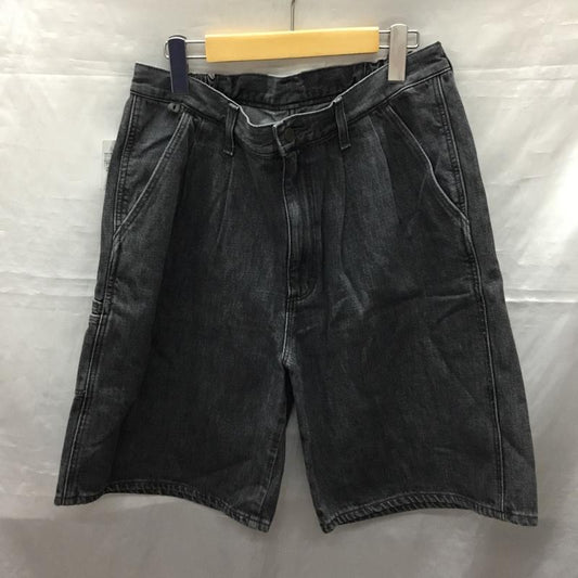 ラングラー Wrangler パンツ デニム、ジーンズ デニムパンツ ショートパンツ ハーフパンツ L 無地 黒 / ブラック /  メンズ USED 古着 中古 10121620