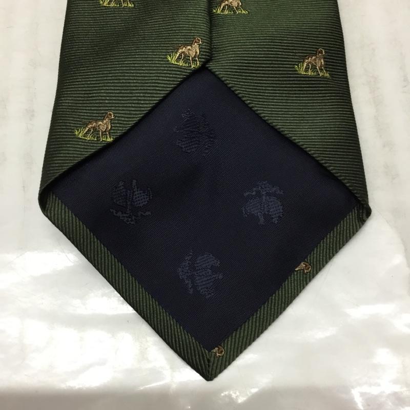 ブルックスブラザーズ BROOKS BROTHERS ネクタイ ネクタイ シルク USA製 馬柄 総柄 カーキ / カーキ / メンズ USED 古着 中古 10113614