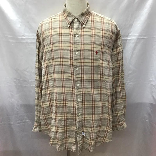 ラルフローレン RALPHLAUREN シャツ、ブラウス 長袖 長袖シャツ カラーシャツ 長袖カットソー チェックシャツ XL チェック マルチカラー / マルチカラー /  メンズ USED 古着 中古 10113180