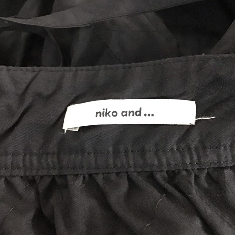 ニコアンド niko and... ワンピース ロングスカート FREE 無地 黒 / ブラック / レディース USED 古着 中古 10121209
