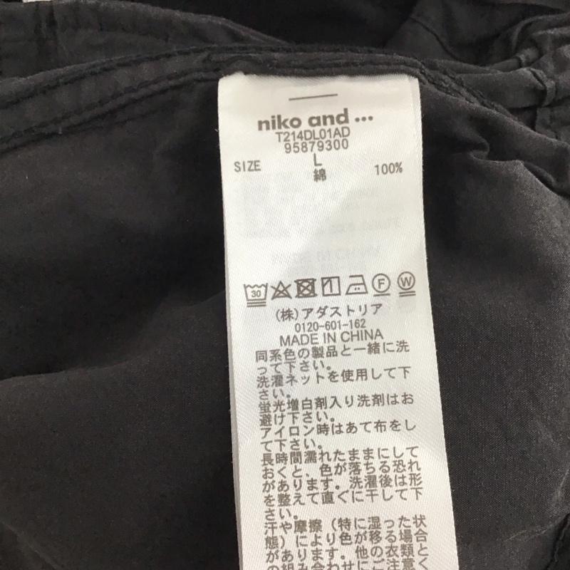 ニコアンド niko and... ボトムス ボトムス T214DL01AD ワイドバルーンパンツ L 無地 黒 / ブラック / レディース USED 古着 中古 10137245