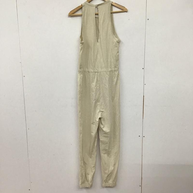 ザラ ZARA ワンピース・ドレス・オールインワン ワンピース・ドレス・オールインワン オールインワン ノースリーブ ワイドパンツ S 無地 アイボリー / アイボリー / レディース USED 古着 中古 10134130