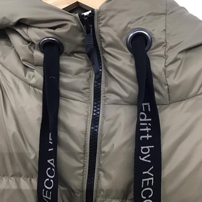 イェッカヴェッカ YECCA VECCA ジャケット、上着 ダウンジャケット 7B14L0Z0200 グリーンダウンZIPフーディー FREE 無地 キャメル / キャメル / レディース USED 古着 中古 10131873