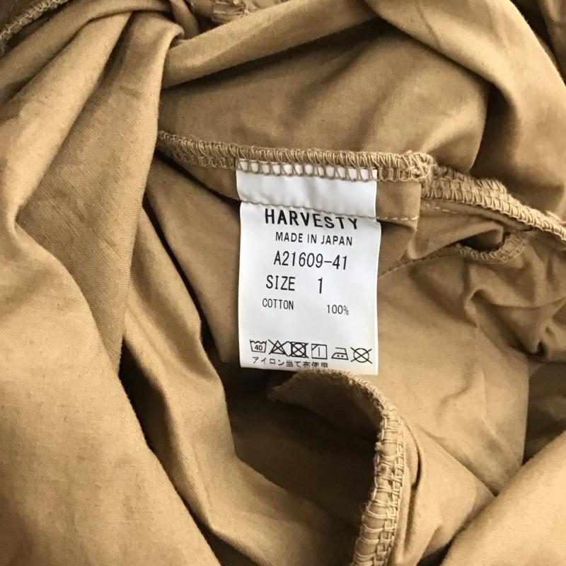 ハーベスティ HARVESTY ボトムス ボトムス A21609-41 ワイドパンツ 1 無地 ベージュ / ベージュ / レディース USED 古着 中古 10129769