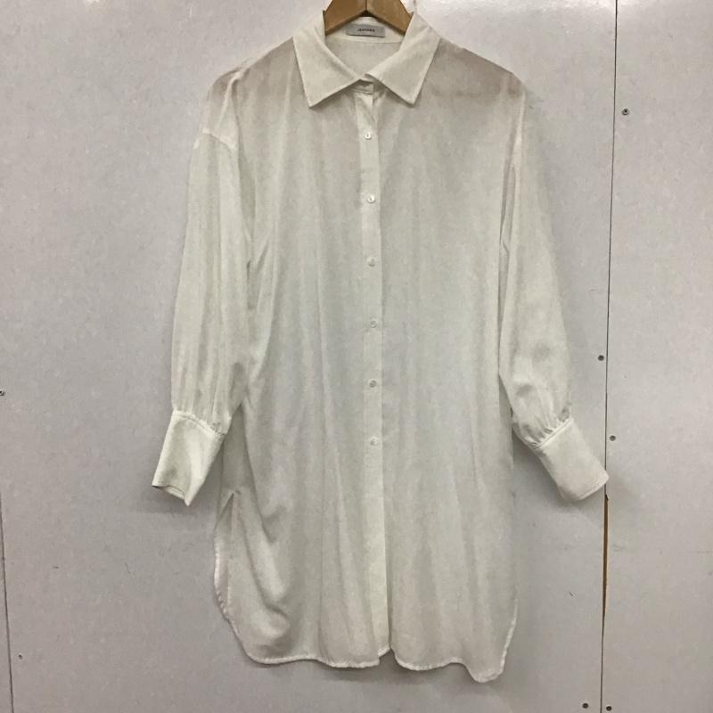 ジーナシス JEANASIS シャツ、ブラウス 長袖 JS063850MC FREE 無地 白 / ホワイト / レディース USED 古着 中古 10139469