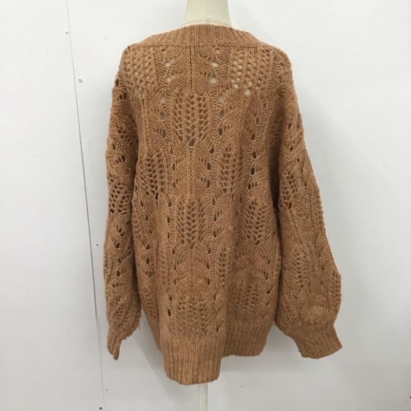 ローリーズファーム LOWRYS FARM ニット、セーター 長袖 FREE 茶 / ブラウン / レディース USED 古着 中古 10125046