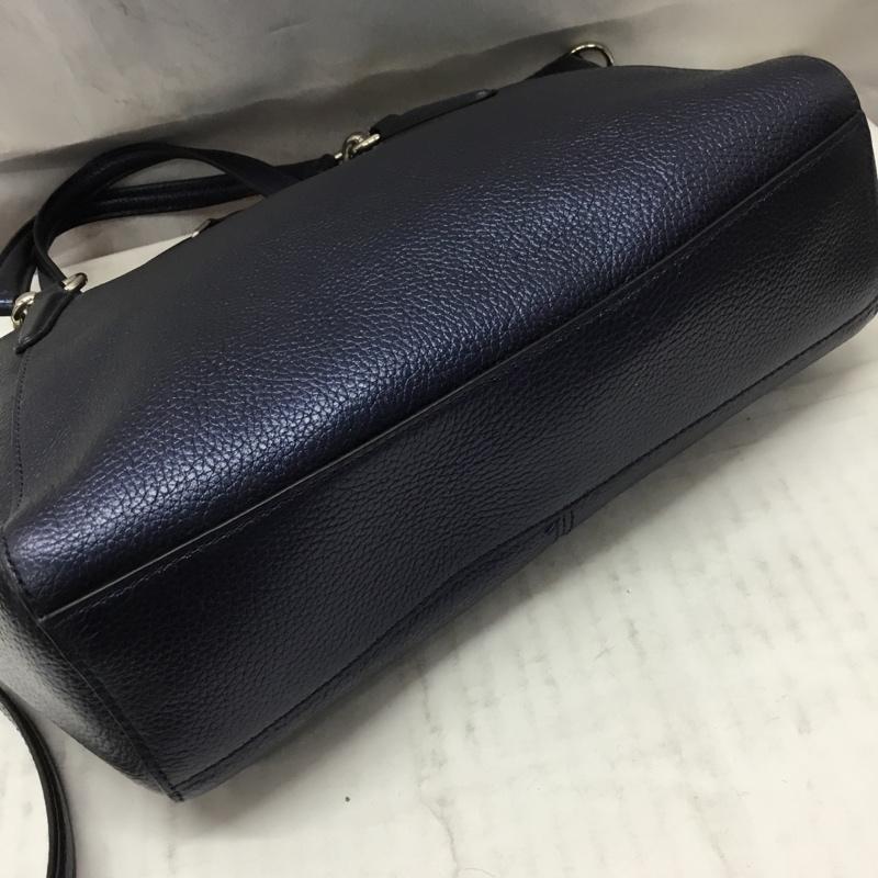 コーチ COACH ハンドバッグ ハンドバッグ F56127 2WAY ショルダー ロゴ、文字 紺 / ネイビー / レディース USED 古着 中古 10107878