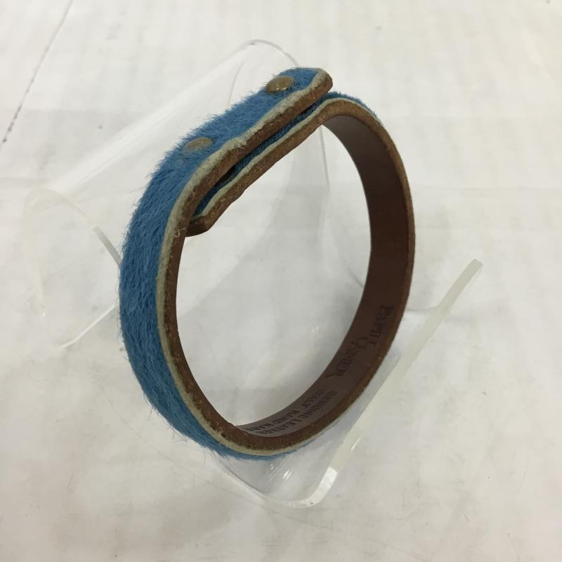パピヨネ PAPILLONNER アクセサリー ブレスレット、バングル レザー 水色 / ライトブルー / レディース USED 古着 中古 10045587