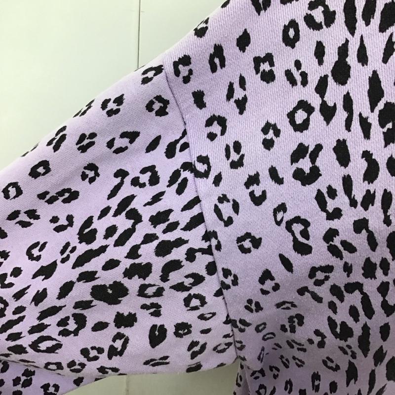 エックスガール X-girl パーカー 長袖 05194214 LEOPARDSWEATHOODIE 長袖パーカー プルオーバー 2 ヒョウ柄・レオパード柄 紫 / パープル / レディース USED 古着 中古 10110237