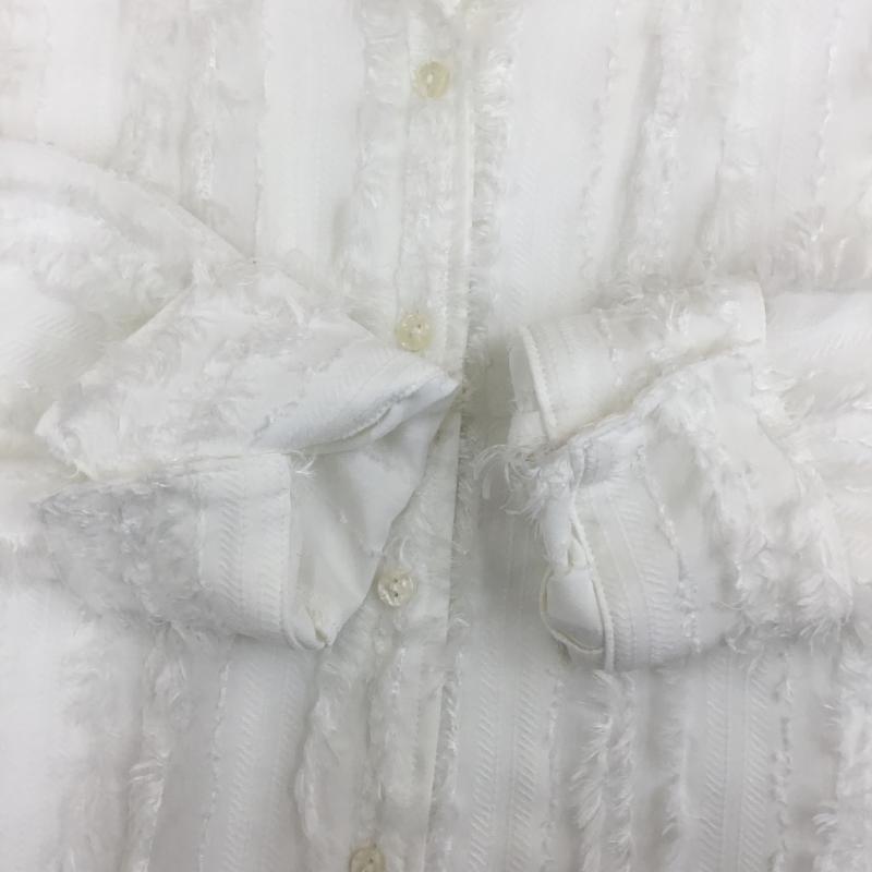 ジーナシス JEANASIS シャツ、ブラウス 長袖 フリンジシャツ FREE 白 / ホワイト / レディース USED 古着 中古 10135932