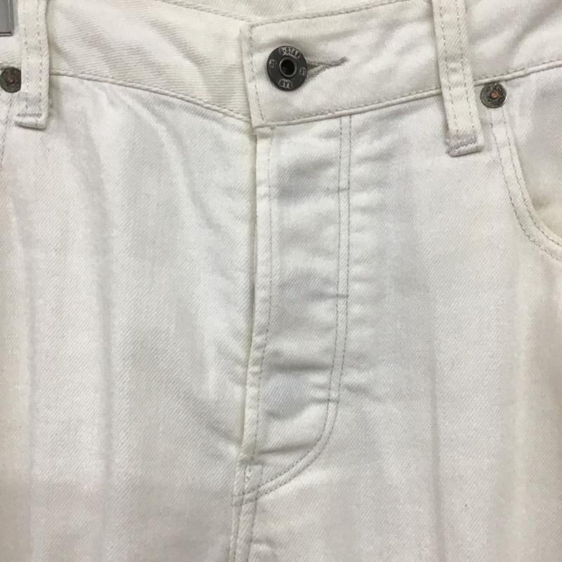 ジースターロゥ G-STAR RAW パンツ デニム、ジーンズ デニムパンツ スリムパンツ カジュアルパンツ ストレッチパンツ 34 無地 白 / ホワイト / メンズ USED 古着 中古 10132895
