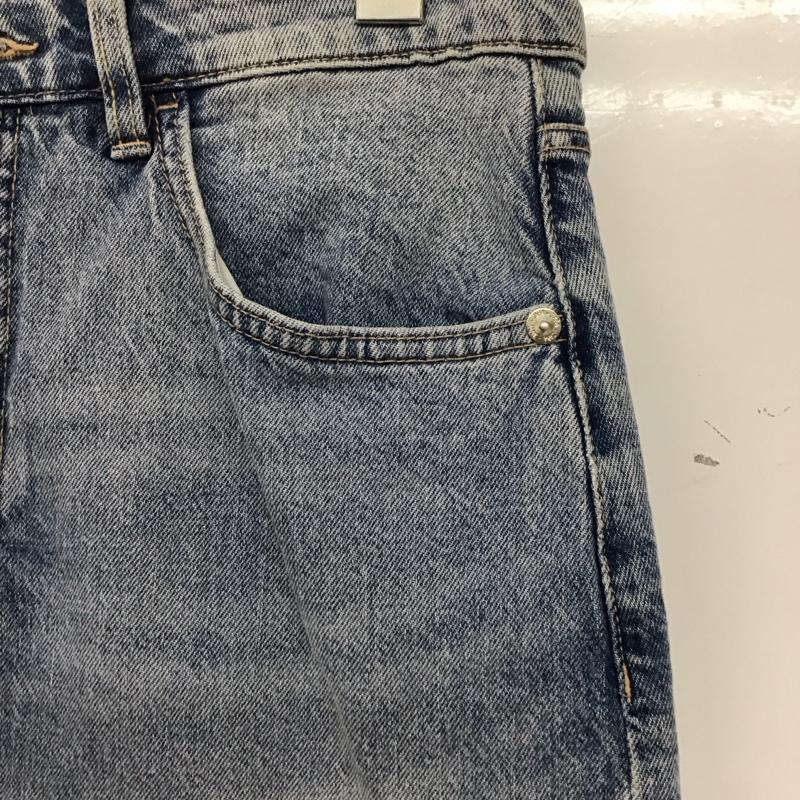 ザラ ZARA スカート ひざ丈スカート デニムスカート M 無地 水色 / ライトブルー / レディース USED 古着 中古 10137163