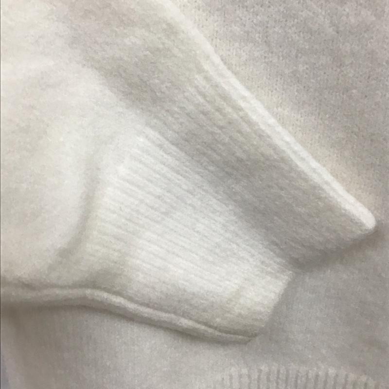 ザラ ZARA ニット、セーター 長袖 長袖ニットカットソー ニット セーター クルーネックニット S 無地 白 / ホワイト /  レディース USED 古着 中古 10110446