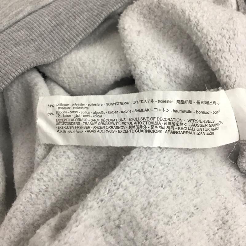 ザラ ZARA トレーナー 長袖 長袖トレーナー スウェット クルーネック プルオーバー L ロゴ、文字 灰 / グレー / レディース USED 古着 中古 10132658