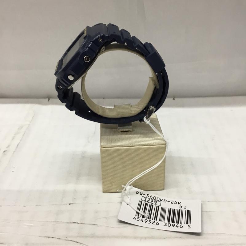 ジーショック G-SHOCK 腕時計 デジタル DW-5600RB 箱有 ロゴ、文字 紺 / ネイビー / メンズ USED 古着 中古 10106416