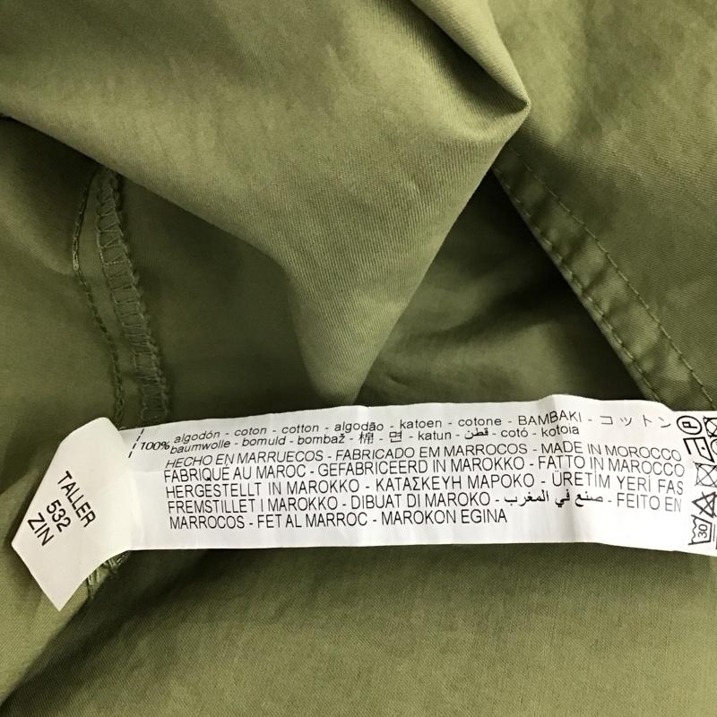 ザラティーアールエフ ZARA TRF ワンピース ロングスカート 3092 186 505 ノーカラー Vネック XS 無地 カーキ / カーキ / レディース USED 古着 中古 10111063
