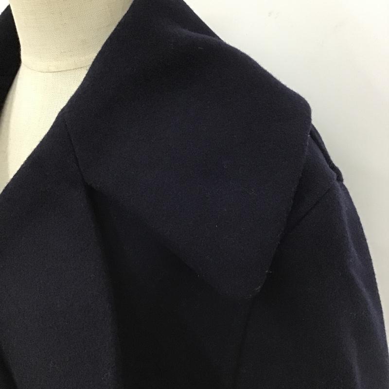 ユニクロ UNIQLO コート コート一般 212-446355 ダブルフェイスピーコート S 無地 紺 / ネイビー / レディース USED 古着 中古 10105781