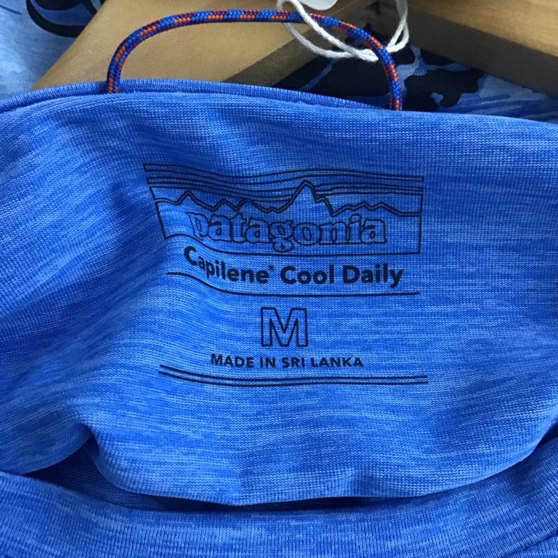 パタゴニア patagonia Tシャツ 半袖 半袖カットソー プリントTシャツ クルーネックカットソー M プリント 青 / ブルー / メンズ USED 古着 中古 10139824