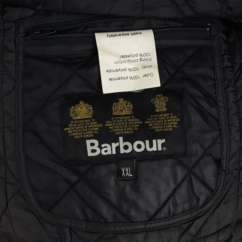 バーブァー Barbour ジャケット、上着 ジャンパー、ブルゾン ジップアップジャケット ジャンパー ジャケット カジュアルジャケット アウター XXL ロゴ、文字 紺 / ネイビー / メンズ USED 古着 中古 10121455