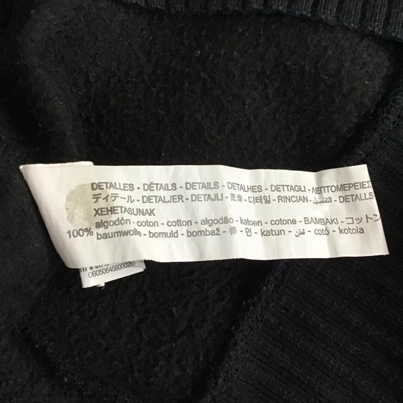 ザラ ZARA トレーナー 長袖 長袖トレーナー スウェット クルーネック リブスウェットカットソー S 無地 黒 / ブラック / レディース USED 古着 中古 10115730