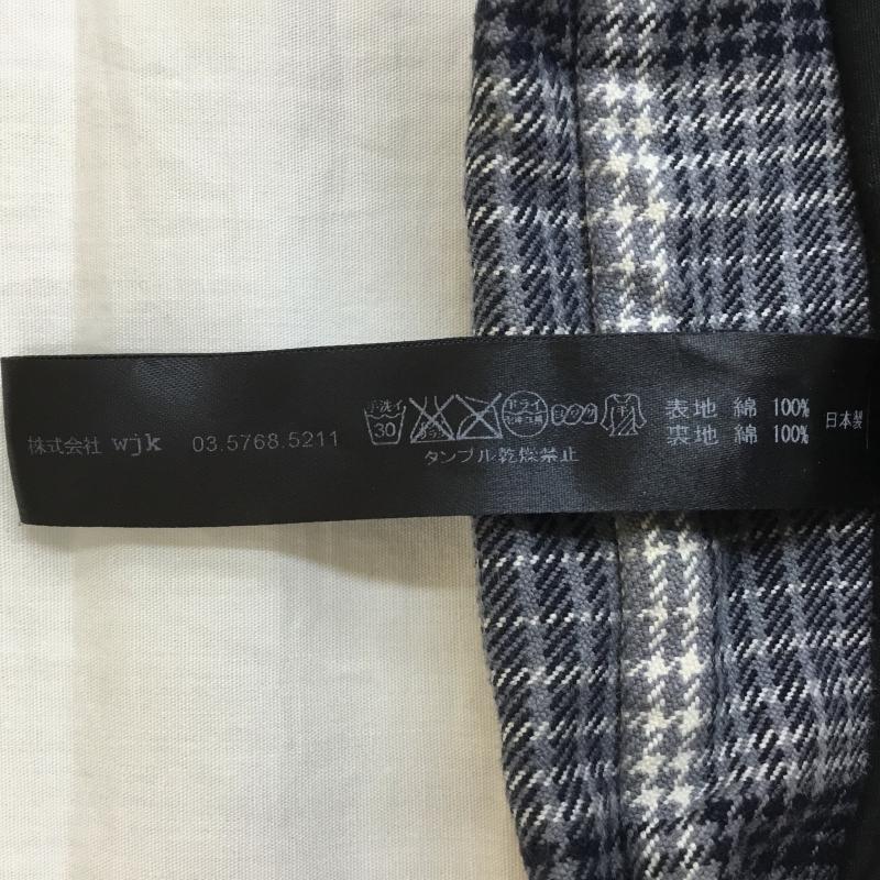 ダヴルジェイケイ wjk ジャケット、上着 ジャケット、ブレザー wjk 11AW Hook original check 4415 ch46 チェック ネルシャツ M チェック 青 / ブルー / X 白 / ホワイト / メンズ USED 古着 中古 10135895