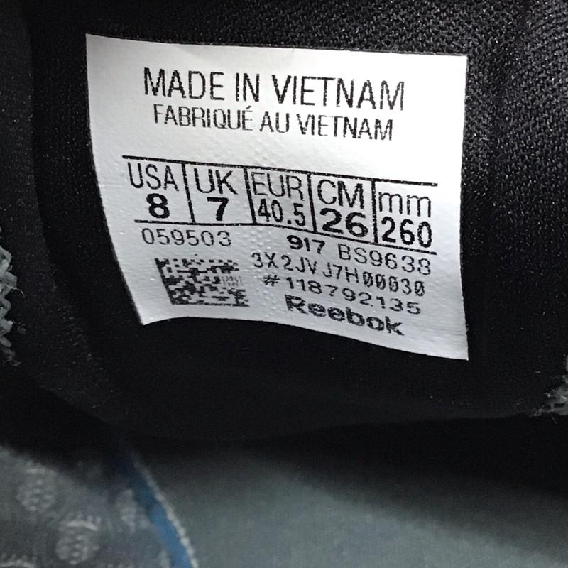 リーボック Reebok スニーカー スニーカー BS9638 ゾクランナー 26cm 26.0cm ロゴ、文字 灰 / グレー / X 白 / ホワイト / メンズ USED 古着 中古 10118779