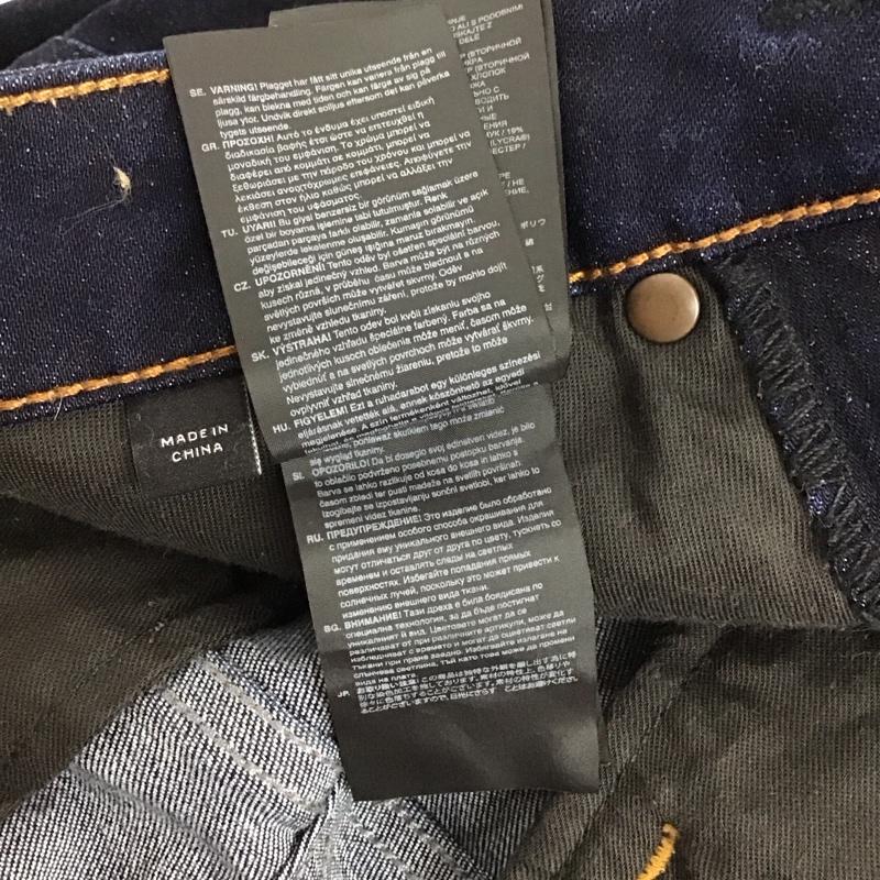 ジースターロゥ G-STAR RAW パンツ デニム、ジーンズ デニムパンツ スリムパンツ ストレッチパンツ ジーンズ 27インチ 無地 インディゴ / インディゴ / メンズ USED 古着 中古 10117281