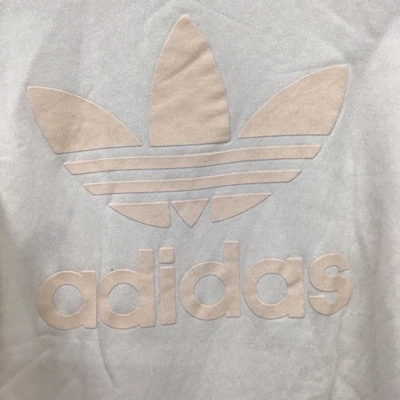 アディダス adidas トレーナー 長袖 HK2794 TRF SER CREW ST スウェット S ロゴ、文字 アイボリー / アイボリー / メンズ USED 古着 中古 10107063