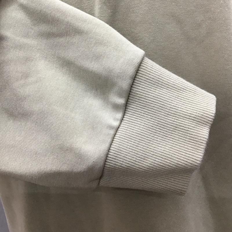 カーハート Carhartt トレーナー 長袖 長袖トレーナー スウェット クルーネック リブスウェットカットソー XL ロゴ、文字 ベージュ / ベージュ /  メンズ USED 古着 中古 10116286