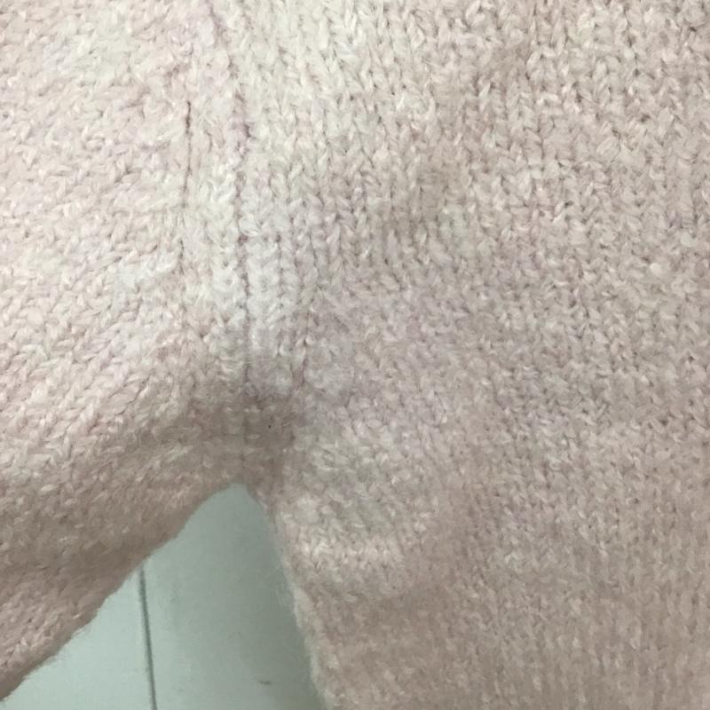 ザラ ZARA ニット、セーター 長袖 長袖ニットカットソー クルーネックカットソー セーター S 無地 桃 / ピンク /  レディース USED 古着 中古 10112112