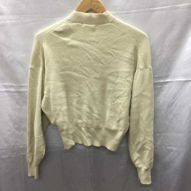 ユニクロ UNIQLO カーディガン 長袖 251-447409 ショートカーディガン 長袖ニットカーディガン 前開カーディガン S 無地 ベージュ / ベージュ / レディース USED 古着 中古 10109996