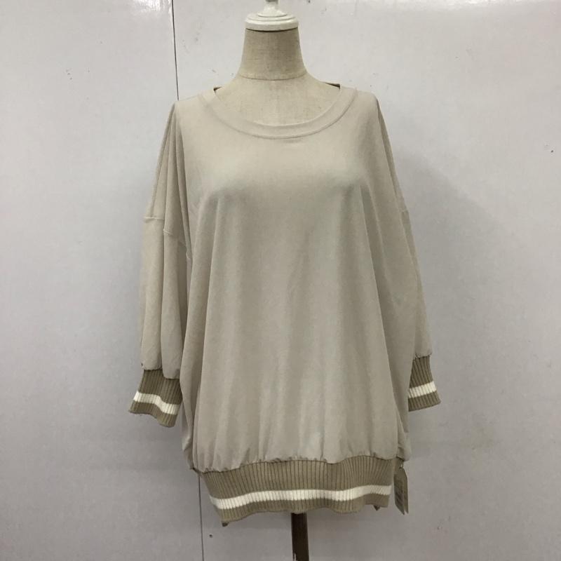 ヨート YORT カットソー 半袖 半袖カットソー シースルーカットソー 半袖シャツ 38 無地 ベージュ / ベージュ / レディース USED 古着 中古 10118589