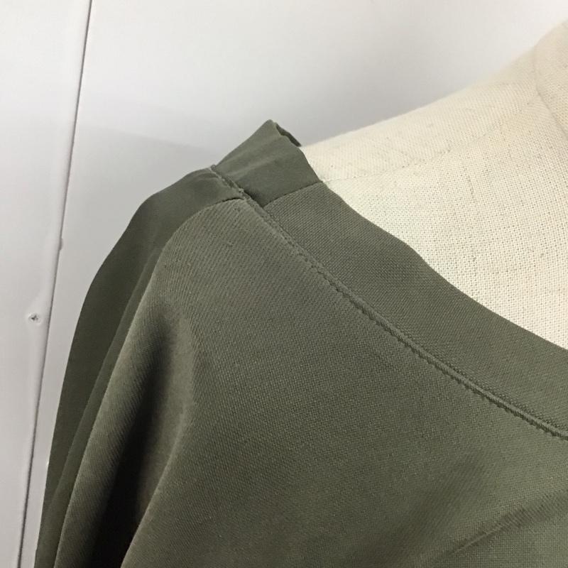ジーナシス JEANASIS カットソー 長袖 JS062762MC FREE 無地 カーキ / カーキ /  レディース USED 古着 中古 10113853