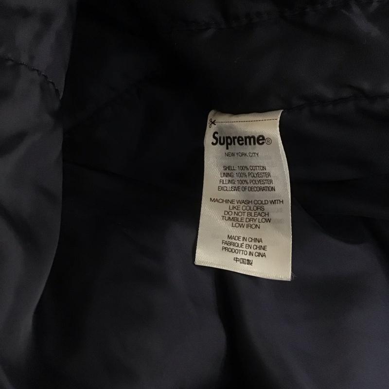 シュプリーム Supreme ジャケット、上着 ジャンパー、ブルゾン Brushed Twill Zip Jacket L ロゴ、文字 黄 / イエロー / メンズ USED 古着 中古 10106384