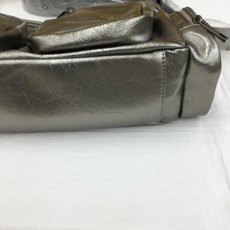 ジーナシス JEANASIS ハンドバッグ ハンドバッグ ロゴ、文字 銀 / シルバー / レディース USED 古着 中古 10136405