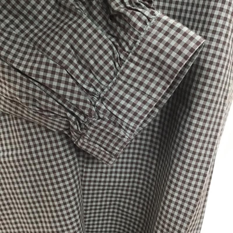 スタディオクリップ studio CLIP シャツ、ブラウス 七分袖 L チェック マルチカラー / マルチカラー / レディース USED 古着 中古 10106155