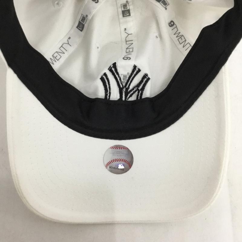 ニューエラ NEW ERA 帽子 キャップ NY ニューヨーク ヤンキース 9TWENTY ロゴ、文字 白 / ホワイト / メンズ USED 古着 中古 10150007