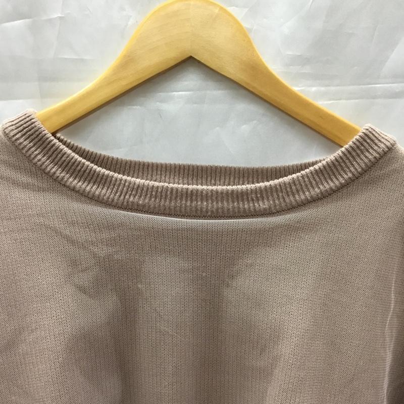 マジェスティックレゴン MAJESTIC LEGON ニット、セーター 長袖 5596022402 チュールonニットトップス M 無地 桃 / ピンク / レディース USED 古着 中古 10110755